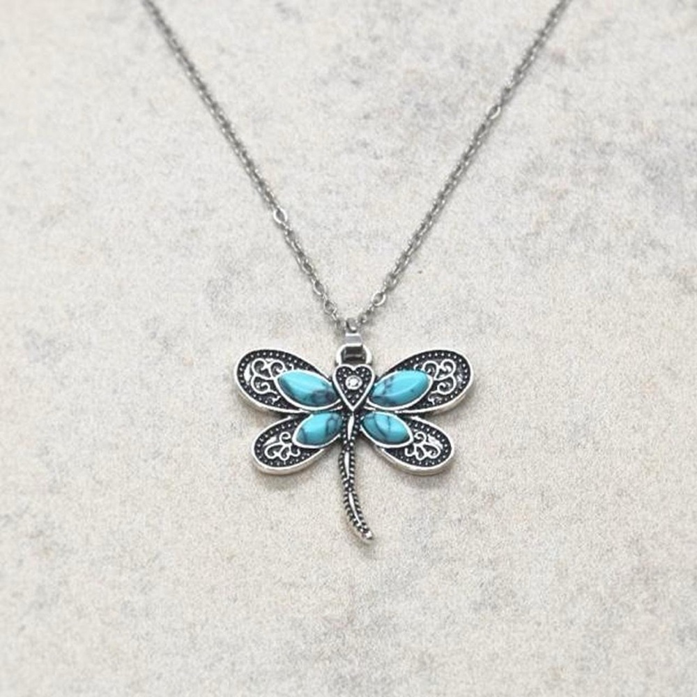 Turquoise Dragonfly Necklace